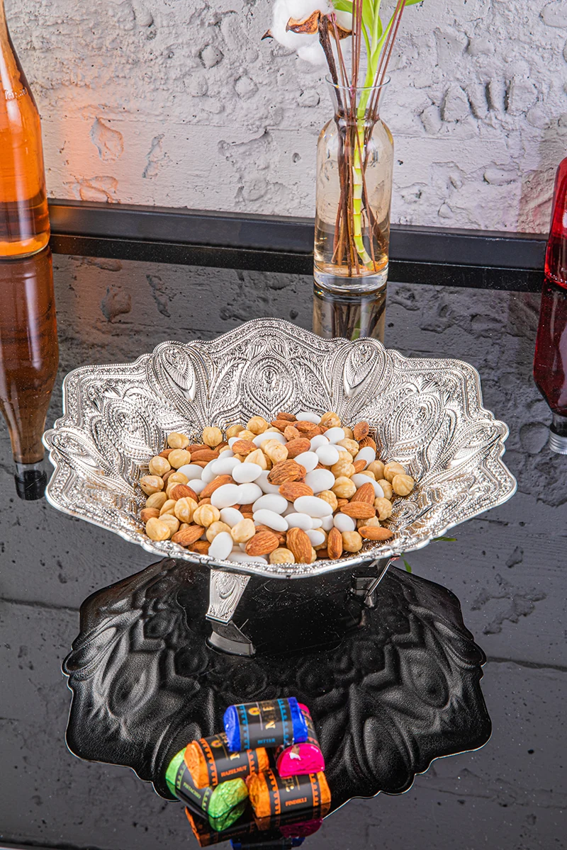 Hexagonal Footed Chocolate Bowl