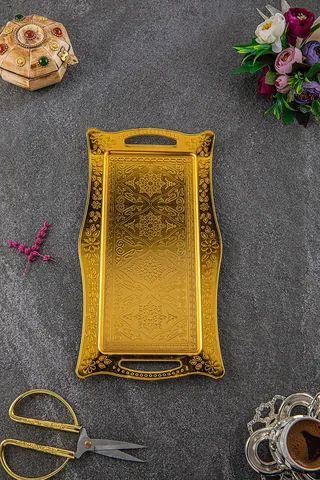 Otantik Dikdörtgen Tepsi (sac)